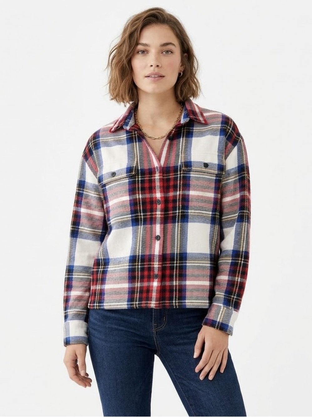 Roots Cypress Cabincore Plaid Shacket Lumberjack Boxy Fit Twill Cozycore Earthy